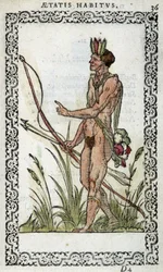 Brasiliano in "Habits et effigies", di Jean Sluperius nel 1572