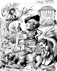 Caricatura di Richard Wagner