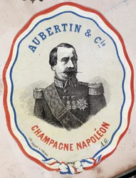 Champagne Napoleone - Aubertin & Cie. (ritratto di Napoleone III)