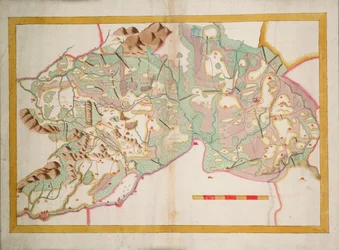 Carta di Leix e Offaly, Irlanda, c.1590