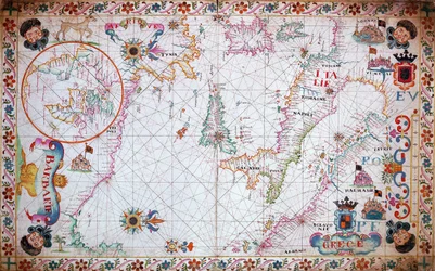Carta del Mediterraneo, che mostra l