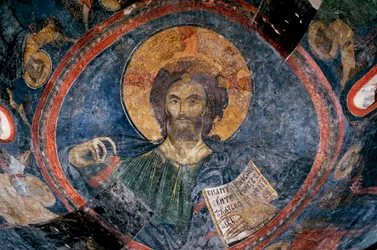 Cristo Pantocratore - Anonimo - XIII secolo - Affresco - Chiesa di Boyana, Sofia, Bulgaria