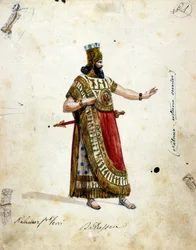 Costume di Nabucodonosor, re di Babilonia, nell