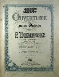 Copertina della partitura d