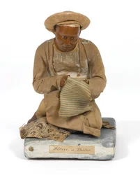Dirzee, o Sarto, statuetta in terracotta, India, c.1880