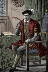 Edoardo VI scrive il suo diario - Re Edoardo VI (1537-1553) scrive il suo diario
