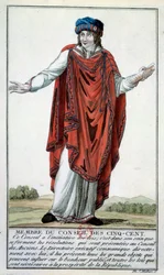 Direttorio: Costume di un membro del Consiglio dei Cinquecento