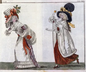 Moda: giovani donne eleganti. 1788