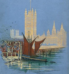 Copertina del libro, London Pictures, pubblicato nel 1890