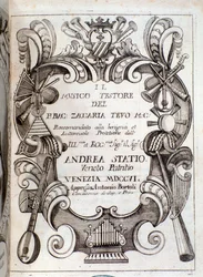 Frontespizio di Il musico testore di Zaccaria Tevo