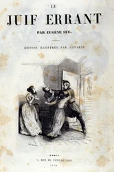 Frontespizio del romanzo di Eugène Sue: L