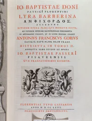 Frontespizio di La Lyra Barberina (incisione)