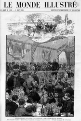 Discorso del generale Charette alla riunione degli Zuavi Pontifici alla Basse Motte in Bretagna, in "The Illustrous World 1885"