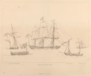 HM Yacht The Prince Regent e la sua scialuppa