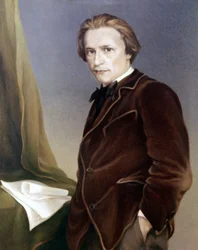 Hugo Wolf, compositore austriaco. 1860 - 1903. Museo Wagner Bayreuth