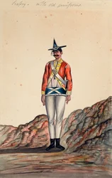 Ufficiale indiano, esercito del Bengala