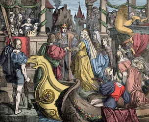 Accoglienza di Isabella a Worms - Imperatore Federico II (di Hohenstaufen)