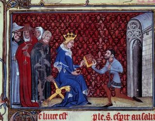 Jacques Bauchant presenta il suo libro a Re Carlo V