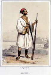Uomo Kabyle ad Algeri durante la seconda metà del XIX secolo