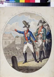 Il maresciallo Alexander Suvorov ispeziona le truppe davanti all