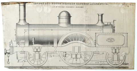 Locomotiva Express di Londra e del Nord Ovest, piastra 112