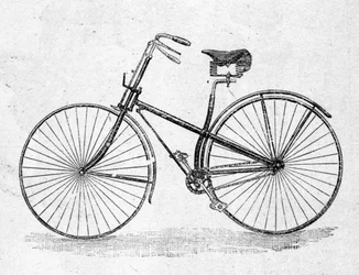 Modello di bicicletta con corpo dritto