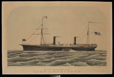 Vapore John L Stephens della Pacific Mail Steam Ship Company