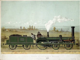 Locomotiva passeggeri della Ferrovia di Strasburgo (sistema Crampton)