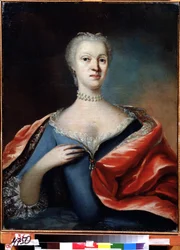 Ritratto della principessa Charlotte Christine di Brunswick Wolfenbuttel, moglie dello zarevic Alexei di Russia