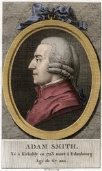 Ritratto di Adam Smith (1723-1790), filosofo ed economista scozzese