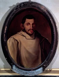 Ritratto di Adriano Banchieri (1568-1634) compositore, teorico musicale, organista e poeta italiano