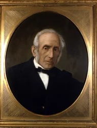 Ritratto di Alessandro Manzoni (1785 - 1873), scrittore italiano. Dipinto anonimo. XIX secolo Milano, casa del Manzoni