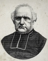 Ritratto del vescovo Peyramale, sacerdote di Lourdes (1811 - 1877) - in 