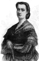 Ritratto di Carlotta Patti (1835-1889) cantante lirica sorella di Adelina Patti