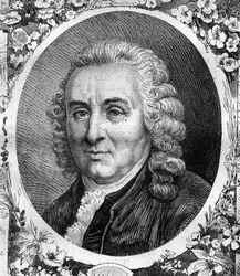 Ritratto di Carlo Linneo (Carl von Linne, Carl Linnaeus) (1707-1778), naturalista svedese. Incisione del 1878