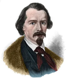 Ritratto di Emanuel von Geibel (1815-1884) poeta e drammaturgo tedesco
