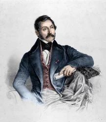 Ritratto di Felice Romani, librettista, poeta e critico italiano (1788-1865)