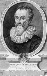 Ritratto di François Malherbe, poeta francese (1555-1628) - incisione