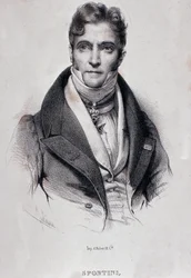 Ritratto di Gaspare Spontini (incisione)