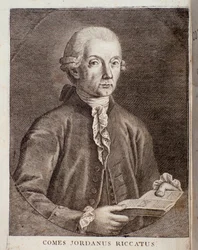Portrait of Giordano Riccati (engraving)