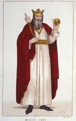Ritratto di Ugo I Capeto (c. 941-996), Duca di Francia e poi Re di Francia.