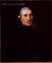 Ritratto di Ignazio Cirri (1711-1787), compositore italiano. Dipinto anonimo. XVIII secolo. Bologna, Civico Museo Bibliografico