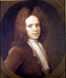 Ritratto di John Christopher Pepusch (1667 - 1752) compositore britannico