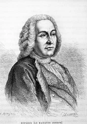 Ritratto di Joseph François Dupleix (1697-1763), amministratore coloniale francese