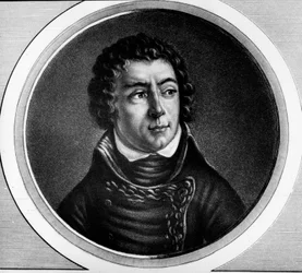 Ritratto di Louis Alexandre Berthier, Principe di Neuchatel, Maresciallo di Francia - Incisione in "Collection complete des tableaux historiques de la revolution francaise, en trois volumes"
