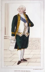 Ritratto di Luigi XVI (1754 - 1793). Incisione del 1830
