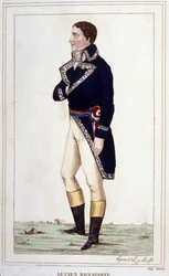 Ritratto di Luciano Bonaparte, incisione del 1830