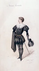 Ritratto di Lucio, tenore in Lucia di Lammermoor, opera di Gaetano Donizetti