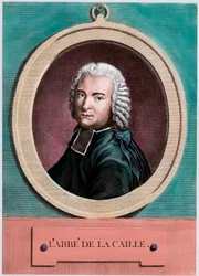 Ritratto di Nicolas Louis de Lacaille (1713 - 1762), astronomo francese. Incisione del XVIII secolo