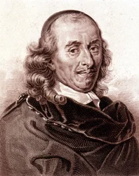 Ritratto di Pierre Corneille (1606 - 1684), poeta drammatico francese.